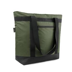 lot 19415 image: BeeGreen Cooler Bag Soft Insulated Tote for Beach Travel Grocery Shopping Lunch Portable Large Ice Coolers with Handle Hard Freezer Bags with Zippered Top Foldable Leakproof Delivery Totes Moss - Retail $31