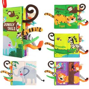 lot 19429 image: beiens Baby Books Toys, Touch and Feel Crinkle Cloth Book for Infant Baby 0-3-6-12-18 Months, Early Development Interactive Stroller Soft Toys, Newborn Gifts for Boys Girls - Retail $13