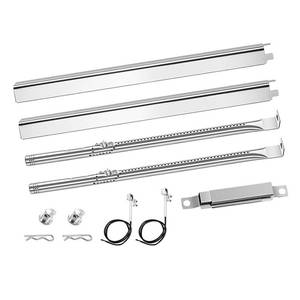 lot 19455 image: Grill Replacement Parts for Charbroil Performance 2 Burner 463660021 463660421 463654022, Grill Parts for Char-Broil 463655621 463630021, Grill Burners Kit with Heat Plate, Crossover Tube, Igniter - Retail $21