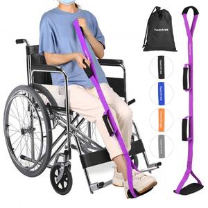 lot 19471 image: 39 Long Leg Lifter Strap with Padded Handgrips and Feet Loop,Rigid Leg Lifter Hip&Knee Replacement Surgery Recovery Kit,Mobility Aids Foot Lifter Easily Get in and Out of Bed,Car,Wheelchair - Retail $10