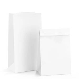 lot 19481 image: BagDream Paper Lunch Bags 6lb 100Pcs Kraft Bulk, Craft, Bread, White Snack Bags, 6x3.54x11 Inches Sack Lunch Bags - Retail $15