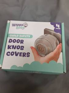 lot 19498 image: Child Safety Door Knob Covers 4 Pack - Retail $8
