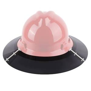 lot 19500 image: Premium Hard Hat Visor Compatible with Standard V-Gard Full Brim Attachment for Men or Women Working Outside - Retail $17
