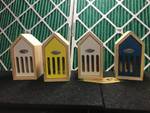 LOT OF 4 BUTTERFLY HOUSE