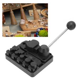 lot 45512 image: Ring Earring Bending Machine Set, Multifunctional Jewelry Making Tool with Manual Plate Steel Ring Bender for Jewelry at Home - Retail $26