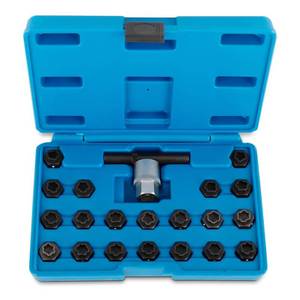 lot 45517 image: 22PCS Wheel Locking Nut Key Kit Compatible with BMW, Wheel Lock Lug Nut Anti-Theft Screw Lug Nut Tool Kit Key Socket Set - Retail $53