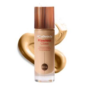 lot 45547 image: Flawless Glow Luminous Skin Filter 4 Medium - 4-in-1 Liquid Foundation Primer Highlighter Makeup - Dewy Radiant Skin Tint with Squalane for Face - Buildable Glow Complexion Booster - 1 Fl Oz - Retail $14