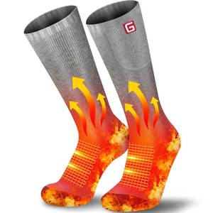 lot 45565 image: Heated Socks for Men Women, 3.7V 4000mAh Rechargeable Heating Socks, Electric Battery Winter Washable Thermal Socks Foot Warmer for Outdoor Skiing Camping Hunting Hiking Snowboarding - Retail $43