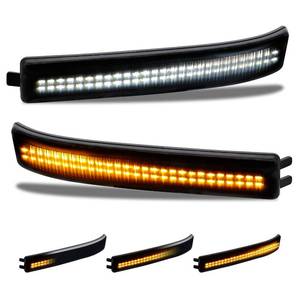 lot 45597 image: Sequential Switchback Side Mirror Reflector LED Turn Signal Light Smoked lens Compatible with 2009 to 2014 Ford F150 - Retail $49