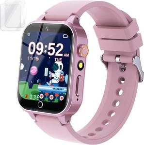 lot 45635 image: Kids Smart Watch Gift for Girls Age 5-12, 39 Games HD Touch Screen Watches with Video Camera Music Player Pedometer Flashlight 1224 hr Educational Toys Birthday Gifts for Girls Ages 7 8 9 10 - Retail $27