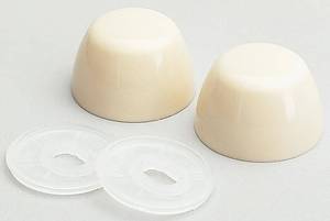 lot 45655 image: 7116 - Toilet Bowl Bolt Caps, Bone - Retail $8
