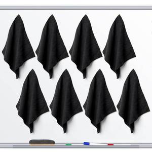 lot 45658 image: 8 Pieces Magnetic Cleaning Cloth Dry Erasers Microfiber Dry Erase Erasers Reusable Microfiber Cloth Eraser for White Boards, Multipurpose Cleaning Cloths for Office, School 12 x 12 inch - Retail $10