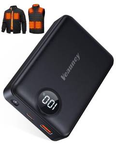 lot 45678 image: 7.4V 5V 20000mAh Heated Vest Battery Pack Compatible with ORORO, for 7.4V Venustas, Battery Pack for Heated Vest with 7.4V DC Port, Rechargeable Power Bank for OCQOCQ, for TODWARM, for Weamest(No 12V) - Retail $37