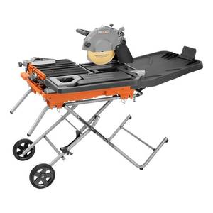 15 Amp 10 in. Wet Tile Saw with Portable Stand - Retail: $899