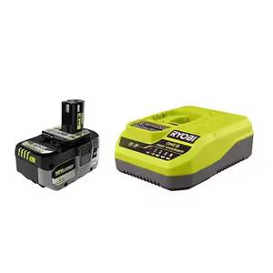 lot 16624 image: RYOBI ONE 18V HIGH PERFORMANCE Starter Kit with 4.0 Ah Battery and Charger - Retail $169