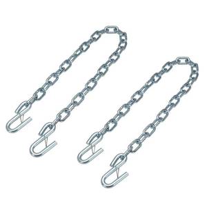 lot 16637 image: 40 in. Towing Safety Chains with S Hooks - 5,000 lb. Capacity - Retail $37