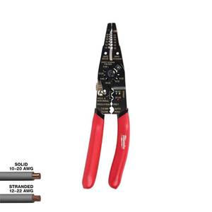 lot 16639 image: Milwaukee Tool Multi-Purpose Wire Stripper with Crimper