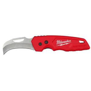 lot 16647 image: Milwaukee 48-22-1525 FASTBACK Stainless Steel Hawkbill Folding Knife with 2.45 in. Blade