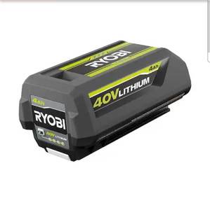 lot 16662 image: RYOBI40V Lithium-Ion 4.0 Ah Battery - Retail $159
