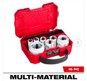 lot 16667 image: MilwaukeeHole Dozer General Purpose Bi-Metal Hole Saw Set (15-Piece) - Retail $149