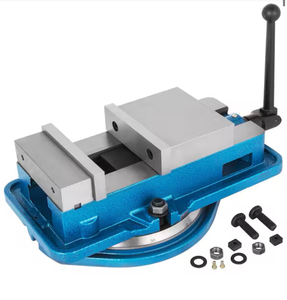 lot 16760 image: VEVORHeavy-Duty Milling Vise Bench 6 in. High Precision Clamping Vise with 360-Degrees Swiveling Base for Milling Machine - Retail $185