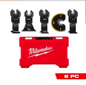 lot 16762 image: MilwaukeeOscillating Multi-Tool Blade Kit (8-Piece) - Retail $70