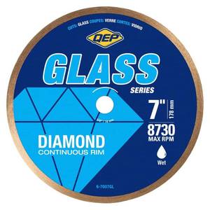 lot 16766 image: QEP 6-7007GL Continuous Rim Glass Tile Diamond Blade  7 - Retail $37