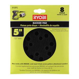 lot 16767 image: Ryobi 5  Backing Pad for Orbital Sanders # A21BP01