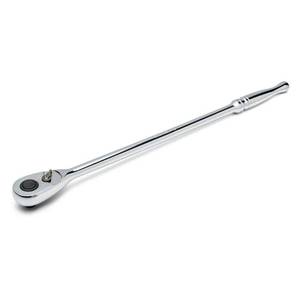 lot 16777 image: 38 in. Drive 100-Position Chrome Extra Long Handle Ratchet - Retail $37