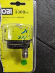 lot 16791 image: Ryobi 3300 PSI Pressure Washer Soap Jet Nozzle