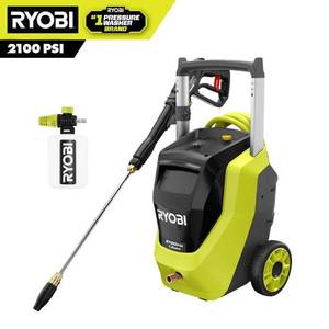lot 16841 image: 2100 PSI 1.2 GPM Cold Water Corded Electric Pressure Washer with Foamer - Retail $199