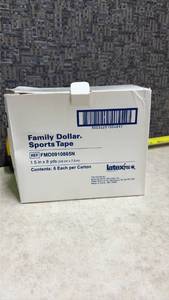 lot 1338 image: Family Dollar Sports Tape 6-Pack