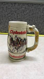 lot 1345 image: 1983 Budweiser Clydesdales Ceramic Beer Stein