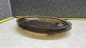 lot 1368 image: Pyrex Amber Glass Dinner Plates Set
