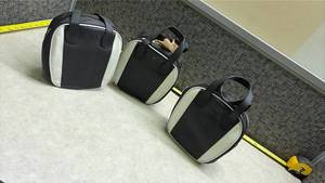 lot 1396 image: 3 Black and White Bags.