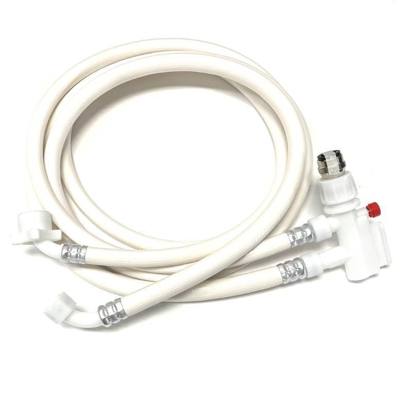 lot 41174 image: Shark Industrial 6 FT Countertop Dishwasher Fill and Drain Hose Kit with faucet adapter for all major brands (6) - Retail $43
