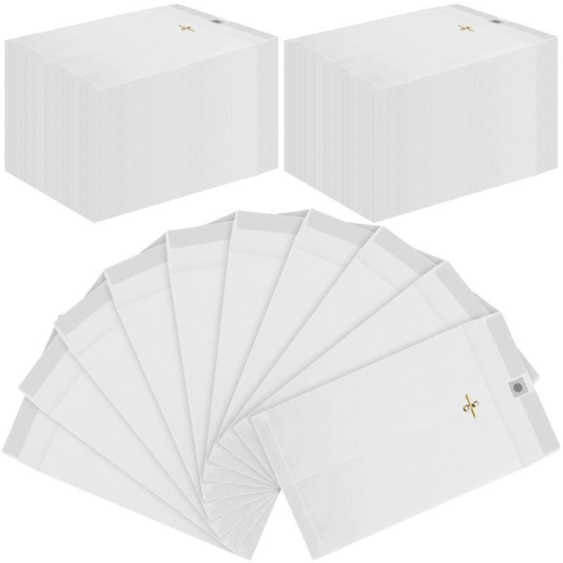 lot 49968 image: Colarr 300 Pcs 6x9 Clasp Envelopes 28lb Manilla Envelopes Heavy Duty Clasp and Gummed Closures Colored Kraft Catalog Envelopes for Office Business Home(White) - Retail $43