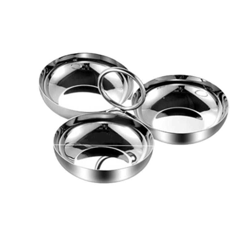 lot 50803 image: HMDIUM 3-in-1 Cluster Serving Bowls  Connected Snack & Candy Bowls Perfect for Berry, Nut & Appetizer Serving  Reusable Portable Tray for Party, Kitchen & Fridge - Retail $16
