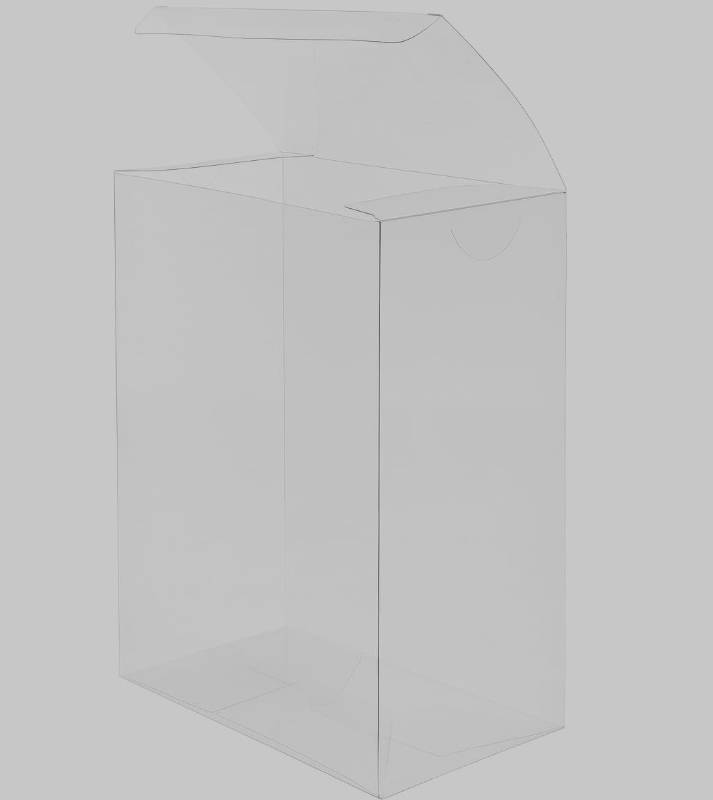 lot 58796 image: SweetGlob  Clear Favor Box  (Clear, 8x6.2x2.2) - Retail $10