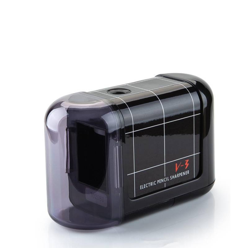 lot 58799 image: Battery Operated Electric Pencil Sharpener, Portable Pencil Sharpener for Kids, for No.2Color Pencils (6-8mm), School, Home, Office, Classroom(Black) - Retail $15