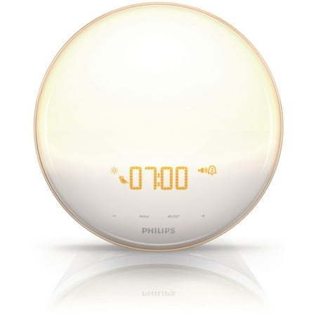 lot 27099 image: Philips Wake-up Light with Colored Sunrise  Sunset Simulation and New PowerBackUp Feature  HF352060