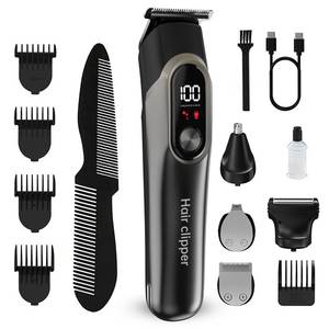 lot 16882 image: RUIBO Beard Trimmer for Men, 5-in-1 Cordless Hair Clipper Kit with Foil Razor, Waterproof Body, Nose & Ear Groomer, Precision Trimming for Beard, Hair & Body Care (DimGray)