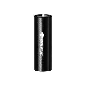 lot 30444 image: Cogster Alloy Bike Seatpost Reducer Shim, 100mm Length Aluminum Bicycle Reducing Sleeve Seat Post Tube Adapter for MTB,Mountain,City Bike,Road Bike, Adapting 30.9mm seatposts to 31.6mm seat Tubes - Retail $10