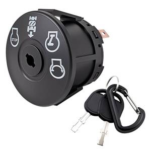 lot 31961 image: 532193350 Lawn Mowers Ignition Switch, with 2 Keys 4 Position 7 Terminals, Fit for Husqvarna, AYP, Craftsman, MPN, Poulan, MTD Riding Lawn Mower, Replace 193350, 6900-49P1, 33457, 21546319 - Retail $13