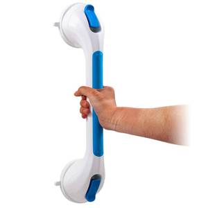 lot 45877 image: TAILI Shower Grab Bar Suction Grab Bars for Bathtubs and Showers, Heavy Duty Bath Handle Removable Bath Handrails for Seniors and Elderly, Bathroom Safety Grip No Drilling Waterproof,Blue - Retail $30