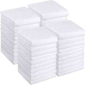 lot 50945 image: Shimeyao 26 Pcs Salon Bleach Proof Towels Highly Absorbent Hair Towels Hand Facial Cloths Bleach Resistant for Salon Barber Spa Beauty Bath Hair Stylist(White,16 x 29 Inch,Classic) - Retail $40