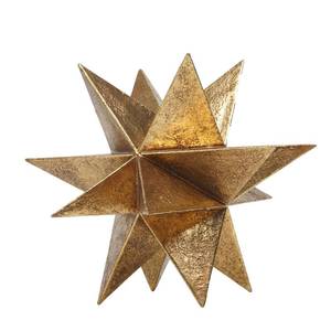 lot 50954 image: Braxio Modern Style Indoor Home Decor - Resin Gold Multi-Angle Stars Abstract Geometric Sculpture for Living Room Office Desk Bookshelf Table Decor Home Decorations 7  7  6 Inch - Retail $23