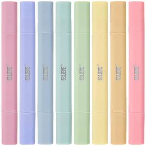 lot 58143 image: BLIEVE Aesthetic Cute Highlighters No Bleed Through, Dual Tip Chisel & Fine Point, Pastel Colors For Bible & Journaling - Retail $7