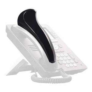 lot 58168 image: Softalk Antibacterial Black Phone Shoulder Rest  Landline Telephone Accessory (00101M) - Retail $15