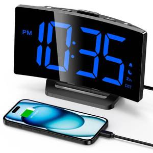 lot 58169 image: GOLOZA Upgraded Digital Alarm Clock for Bedrooms, Digital Clock with Customizable Night Mode, 5 Levels BrightnessOff, 2 Volume, 3 Alarm Tones, Snooze, USB Charging Port, Power-Off Memory, 1224HDST - Retail $15